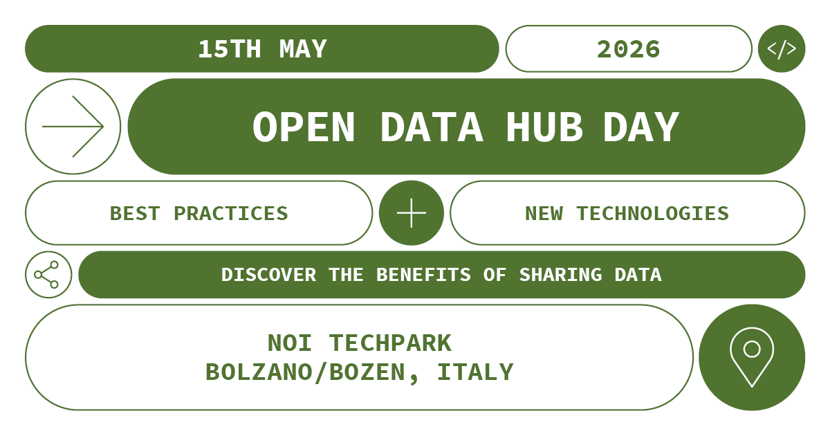 Open Data Hub Day - 15th May 2026 - NOI Techpark Bolzano/Bozen, Italy