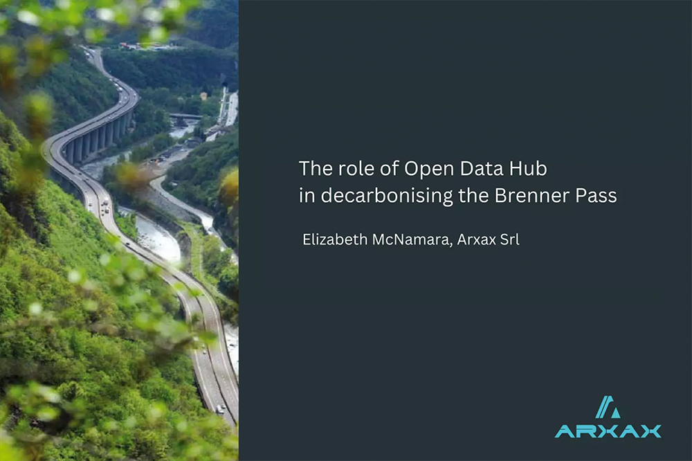 Illustration of Arxax's data-driven approach to enhancing green fuel supply chains using Open Data Hub resources.