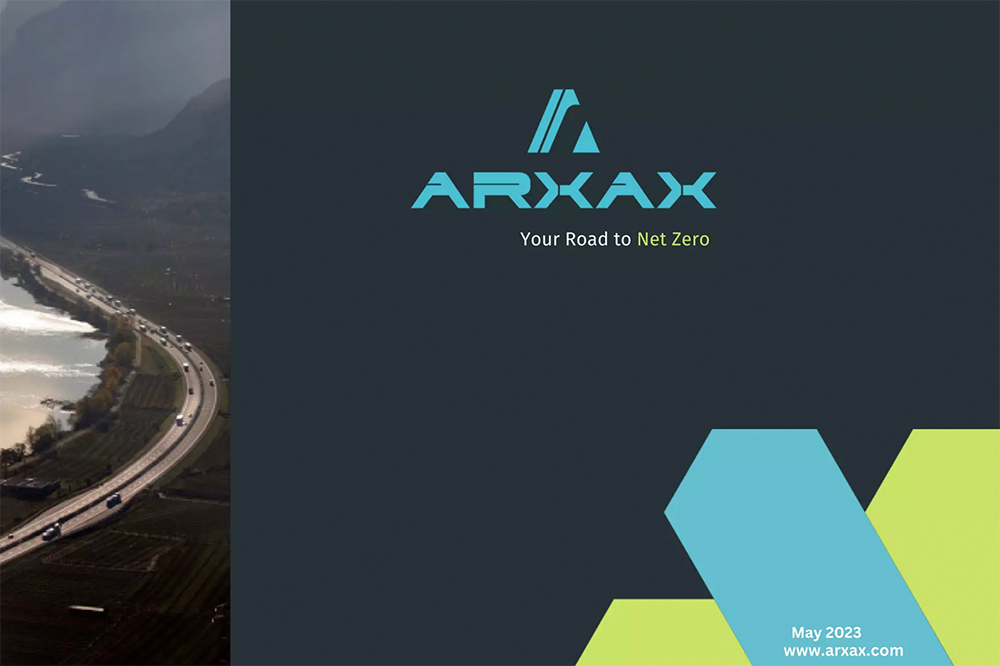Visualization of Arxax's approach to optimizing green fuel supply chains using data analytics.