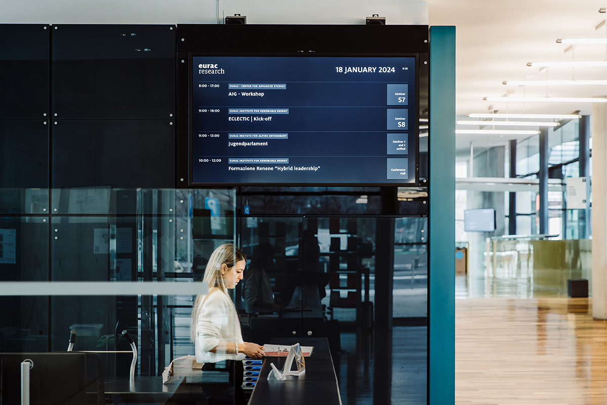 Photograph illustrating the collaboration between Open Data Hub and Eurac Research on data-driven projects.
